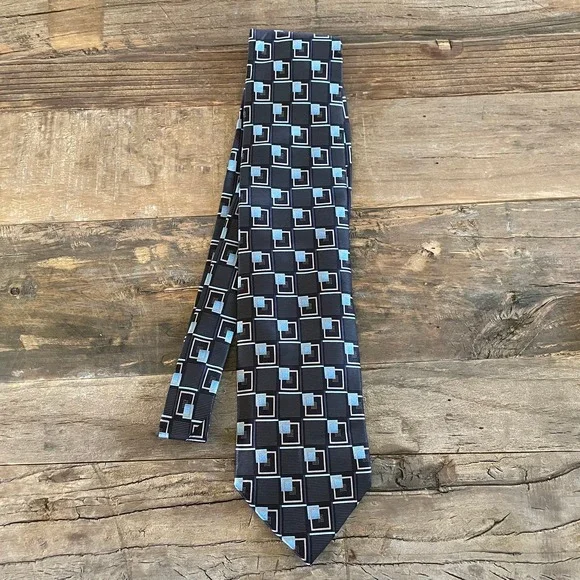 Alexander Julian Colours Silk Geometric Neck Tie - Picture 2 of 5